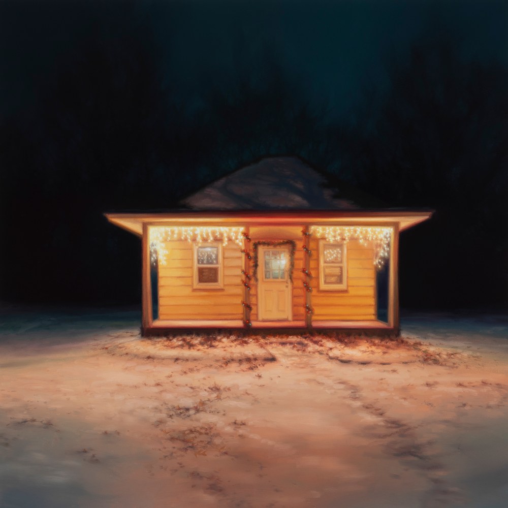 Sarah Williams Joiner Drive, 2025 oil on board 16'' x 16'' SW 120, Moody Gallery