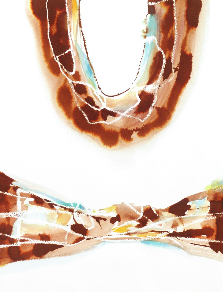 Arthur Turner Roundel Study, 25, 2014 watercolor and ink on paper 16" x 12" AT 1873 Moody Gallery