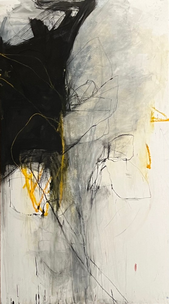 Andrea Rosenberg Untitled, 2022 mixed media on paper 72 3/4" × 39"
