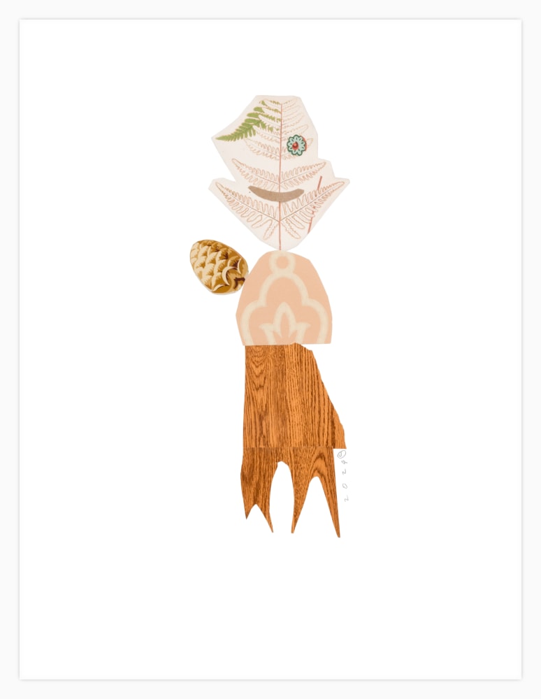 Jerry Jeanmard Untitled, 2024 collage on paper 23'' x 17 1/2'' JJ 324, Moody Gallery