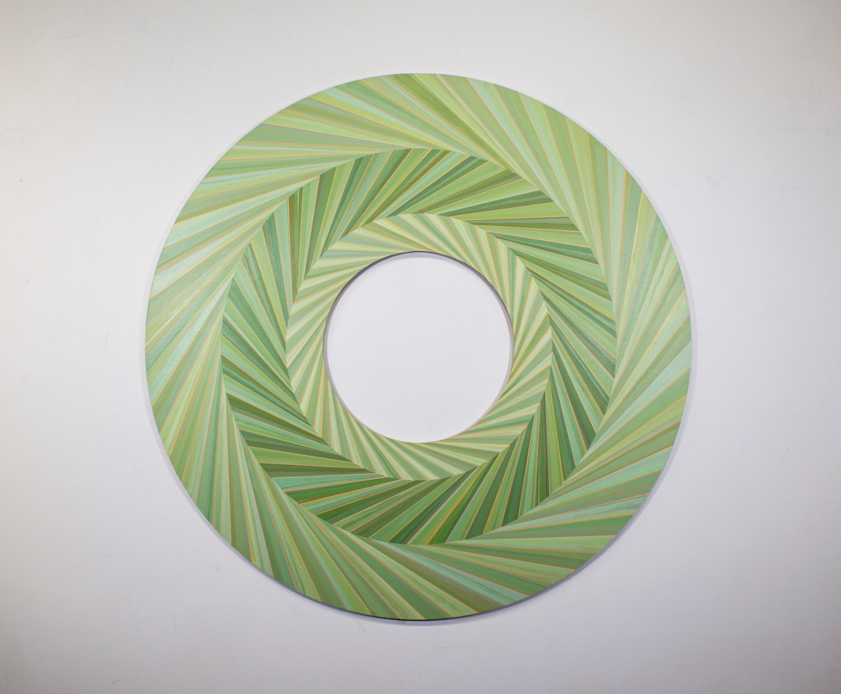 Jay Shinn Circle Mountain 7 2022 acrylic on panel 52" x 52" Moody Gallery