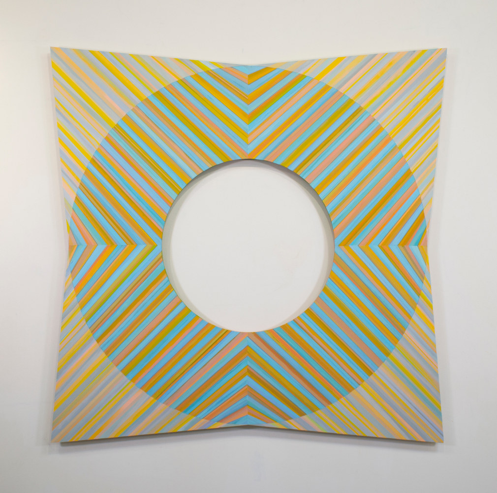 Jay Shinn Portal II, 2020 acrylic on panel 58" x 58" x 2" Moody Gallery