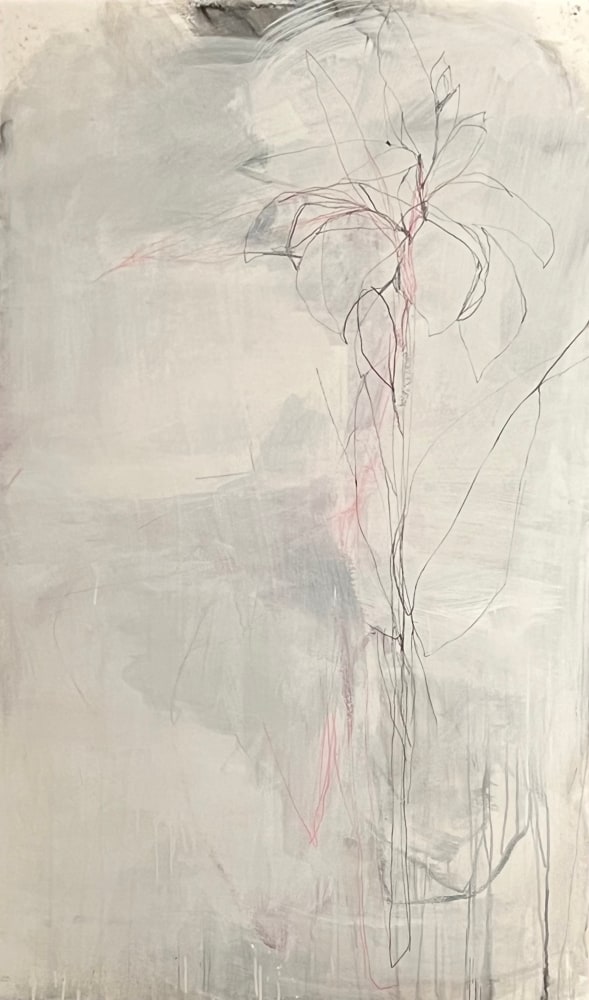 Andrea Rosenberg Untitled, 2022 mixed media on paper 67 1/4" × 38 1/4"