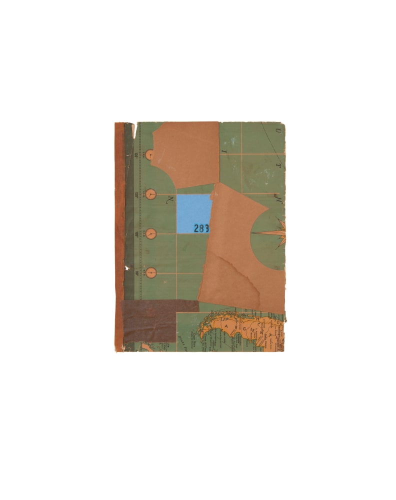 Jerry Jeanmard Untitled, 2013 collage on paper 24" x 19" JJ 121 Moody Gallery