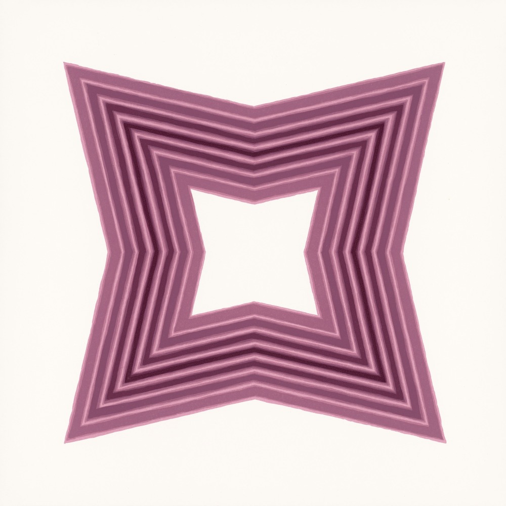 Jay Shinn Centric Graces 4, 2025 6 color lithograph, ed: 12 27" x 27"