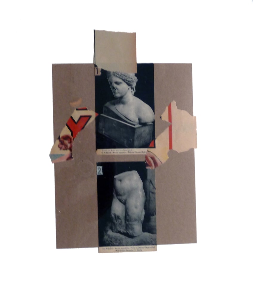Jerry Jeanmard Untitled, 2012 collage on paper 24" x 19" JJ 42 Moody Gallery
