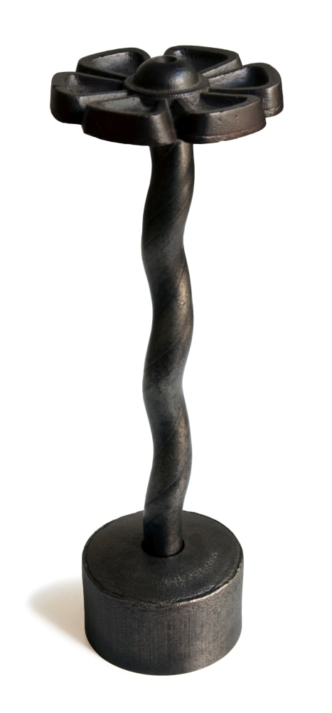 Jim Love Alas, Poor Yorick, 1989 welded steel and cast iron 19 3/4" x 6 1/2" x 6 1/2" WH 9 Moody Gallery