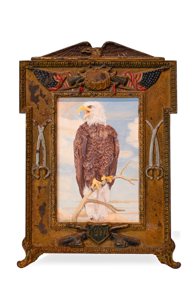 Ellen Tanner E Pluribus Unum, 2024 oil on panel 6" x 4" painting ET 64, Moody Gallery