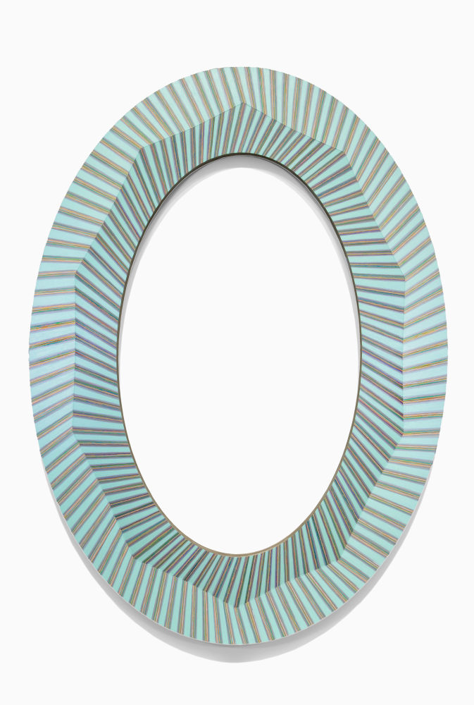 Jay Shinn Reflection Wave 2024 acrylic on wood 80" x 58" x 1 1/2"