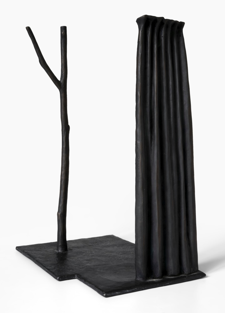 Page Kempner Curtain & Garden Shadows, 1994 cast bronze, unique 13 1/2" x 6 7/8" x 9 1/2" MC 1020