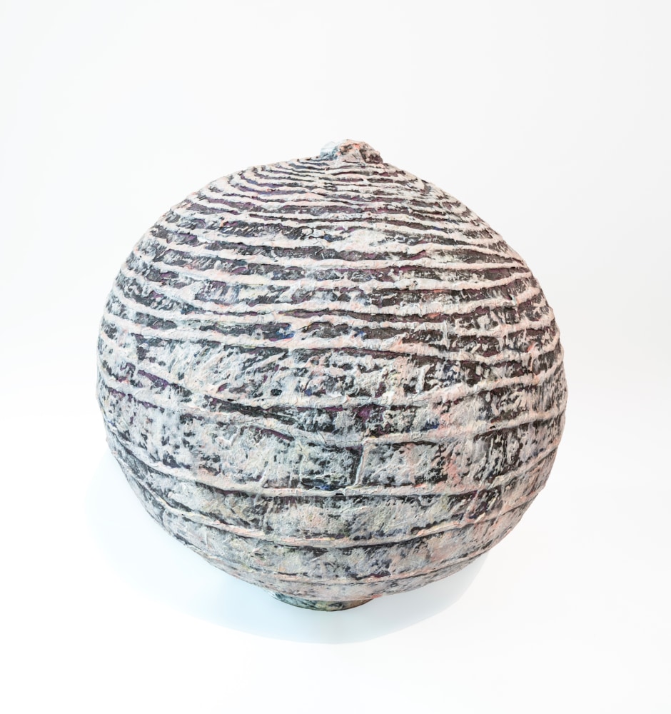 Tracye Wear Seed V, 2025 stoneware, slip, glazes 13" x 13" x 13" TW 142, Moody Gallery