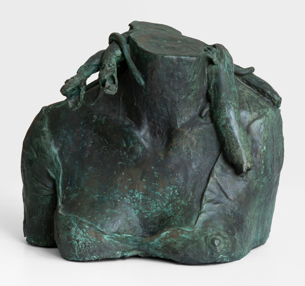 Lucas Johnson Woman with Boa (Boa), 1994 cast bronze ed: 1/2 11 1/2" x 14" x 10 1/2" LJ 592 Moody Gallery