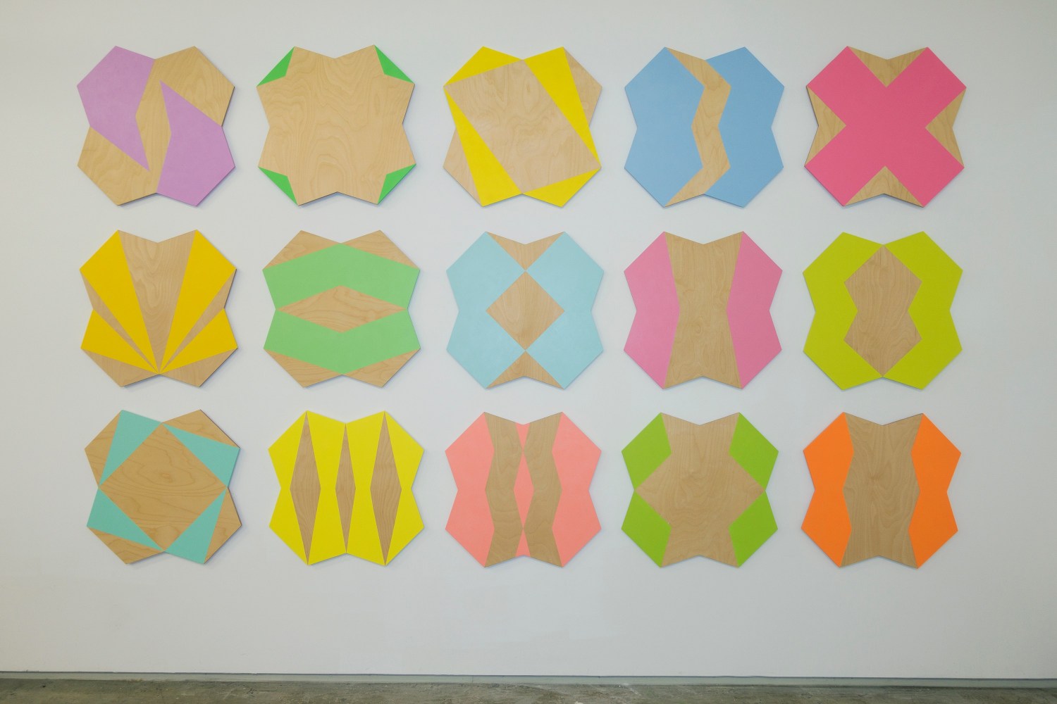 Jay Shinn Pool Party II - Group of 15 acrylic on birch 73" x 124" Moody Gallery
