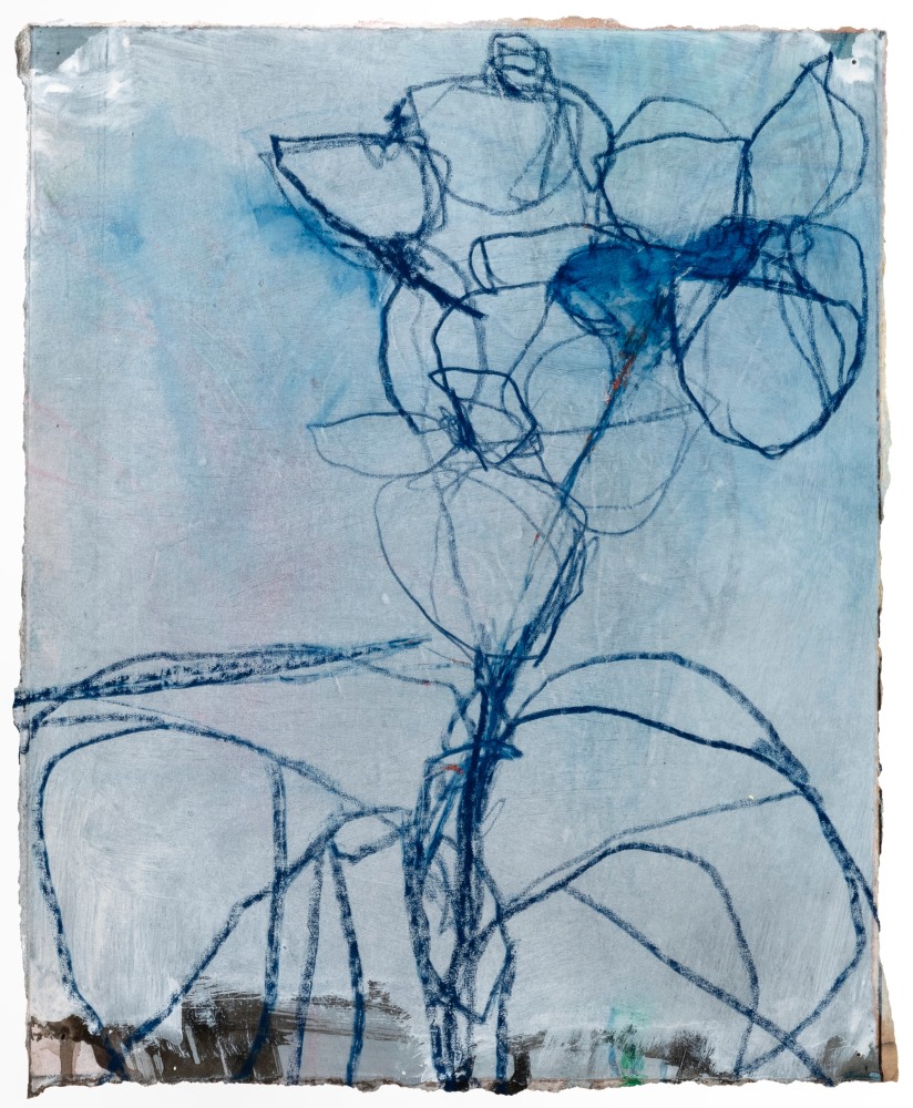 Andrea Rosenberg Untitled 44, 2022 mixed media on paper 12" x 9 3/4" AR 100 Moody Gallery