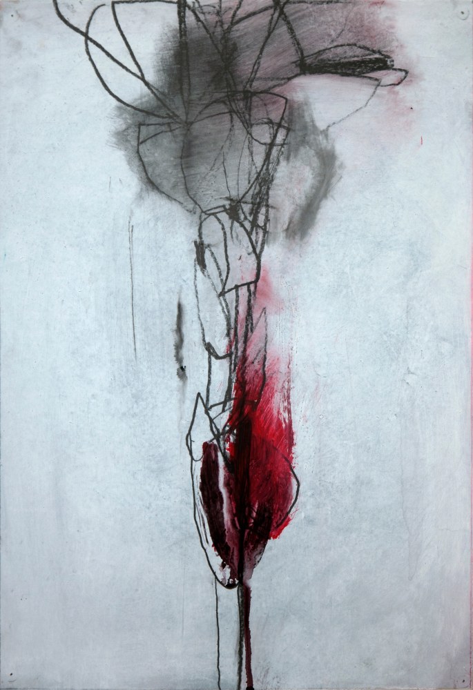 Andrea Rosenberg Untitled 26.18, 2018 mixed media on paper 19" x 13" AR 60 Moody gallery