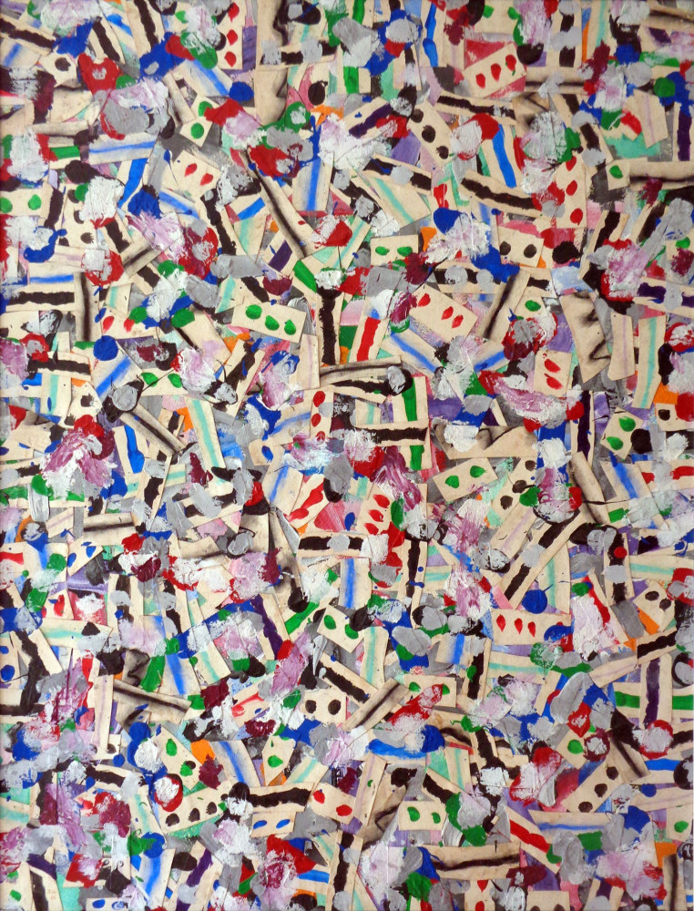 Joe Glasco Untitled, 1981 collage and acrylic on paper 41" x 31" MC 1172