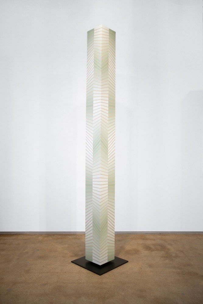 Jay Shinn Meadow Land, 2023 acrylic on wood 113" x 10" x 10" JS 59