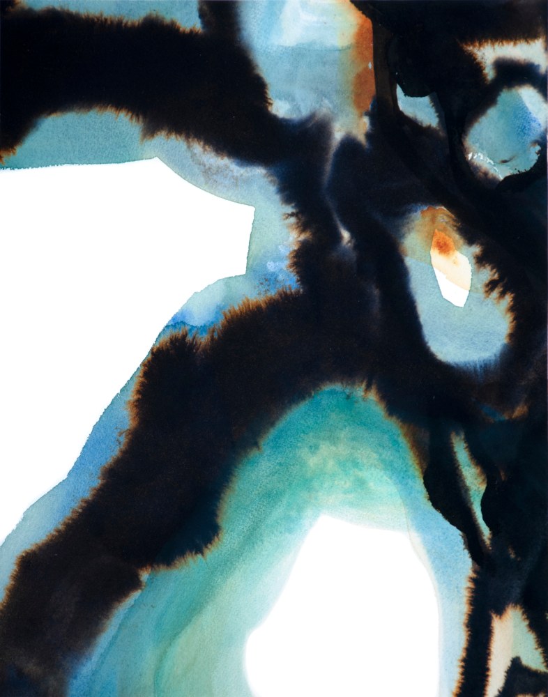 Arthur Turner Basalt Flyer, 3, 2018 watercolor on paper, mounted on canvas 14" x 11" AT 2137 moody Gallery