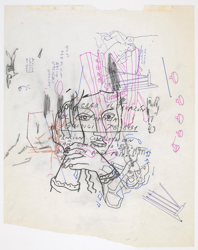 Gael Stack Forty-one Songs #30, 2010 ink, graphite, colored pencil on vellum 14" x 11" GS 306, Moody Gallery
