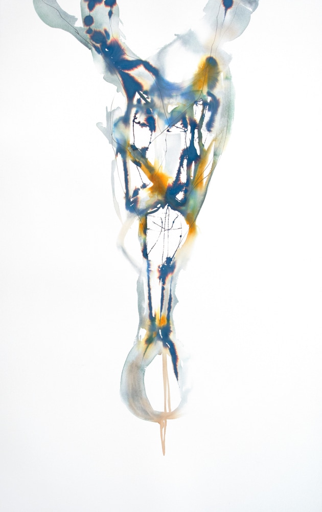 Arthur Turner Pendulum, 26, 2016 watercolor, ink, and graphite on paper 60" x 40" AT 1997 Moody Gallery