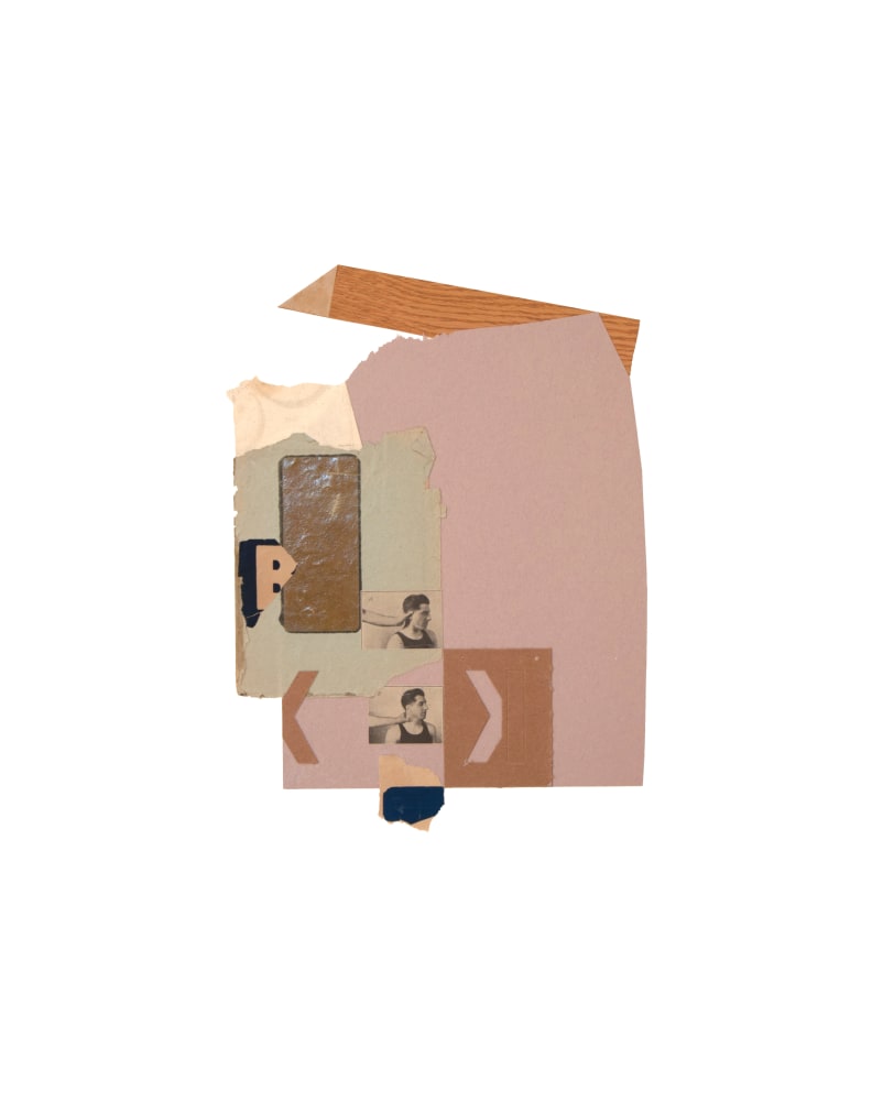 Jerry Jeanmard Untitled, 2014 collage on paper 24" x 19" JJ 125 Moody Gallery
