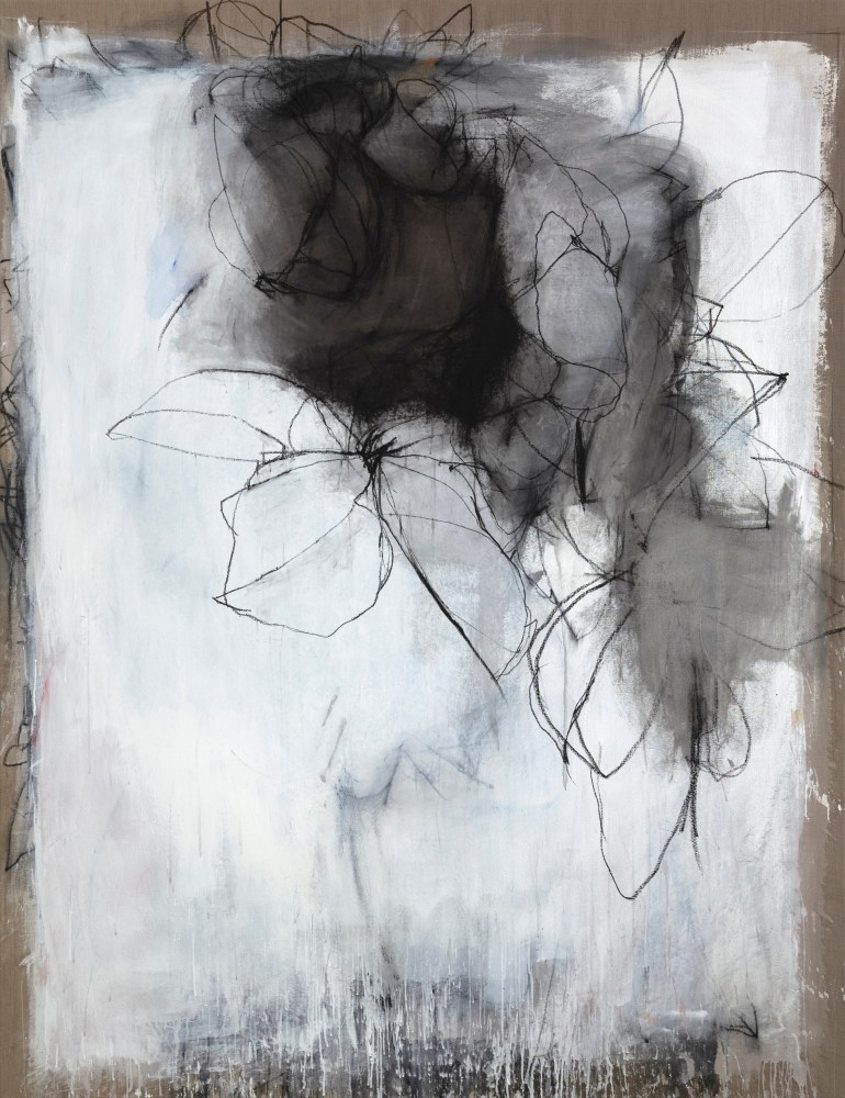 Andrea Rosenberg Untitled 94.19, 2019 mixed media on linen 96" x 74" AR 77 Moody gallery