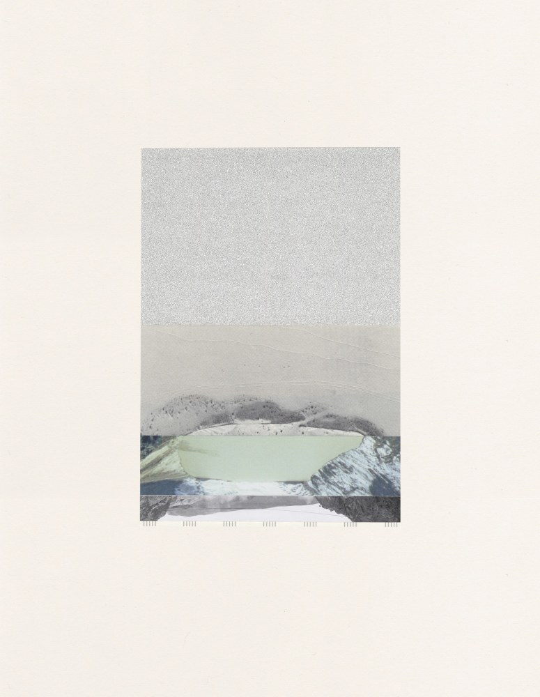 Bethany Johnson We Live on a Planet: 27° 55, 2019 collage on paper 19 1/2" x 15" BJ 117 Moody Gallery