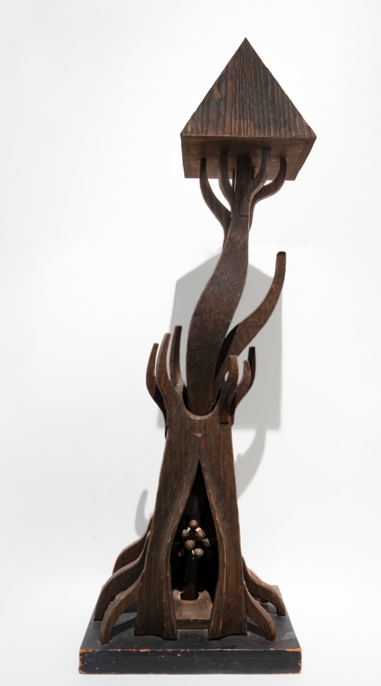 Roy Fridge - "Untitled", c. 1966 carved wood 51" x 16 1/2" x 11 1/4" MC 1169, Moody Gallery