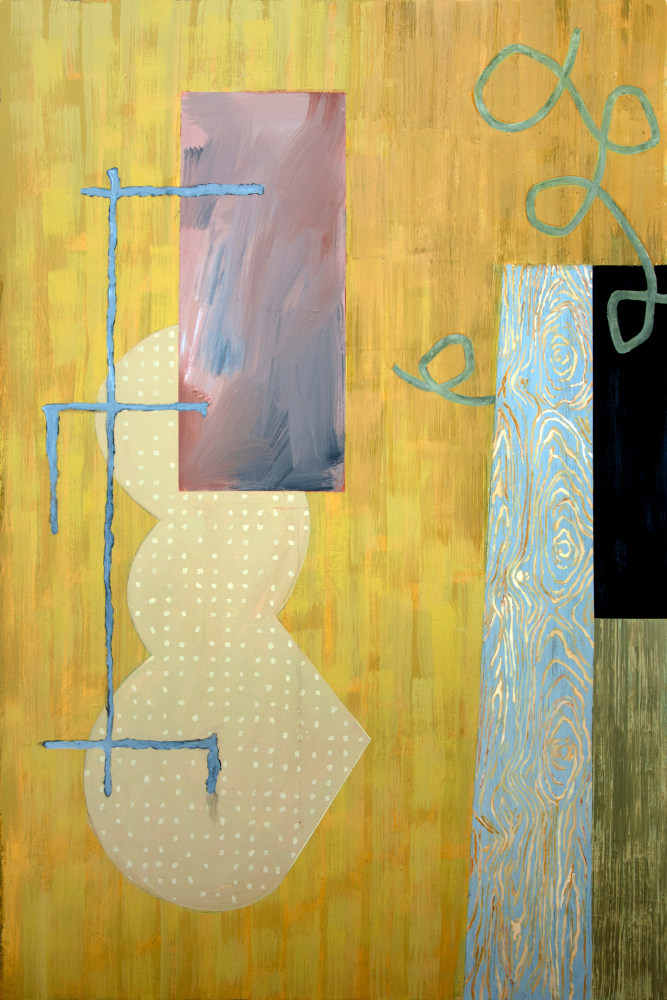Pat Colville On Jasper Mountain, 2018-2019 acrylic on canvas 60" x 40" PC 193 Moody Gallery