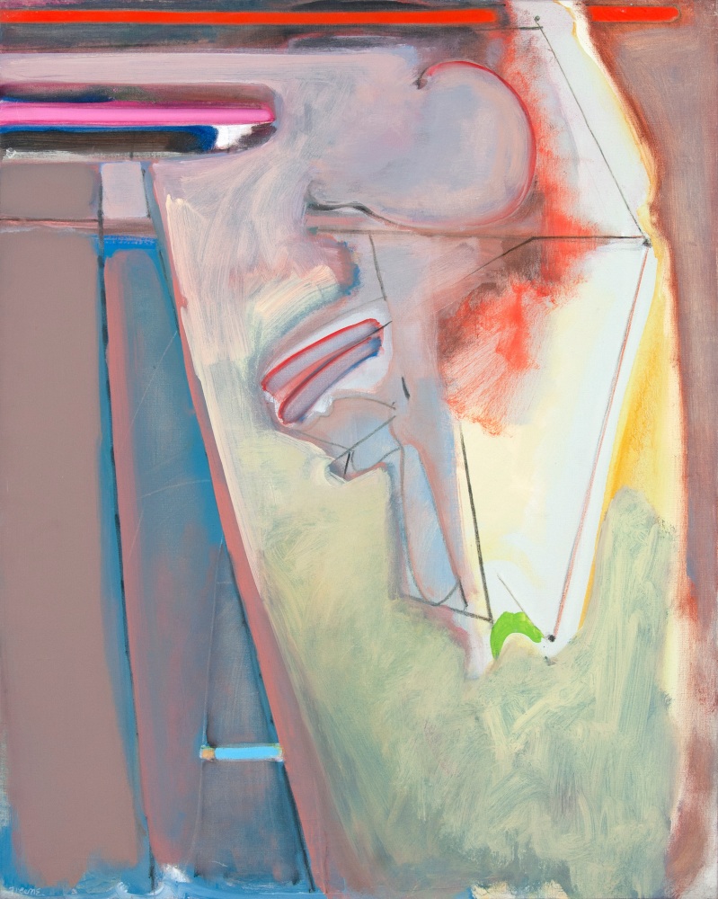 Stephen Greene R[Rome] No. 1, 1973 oil on canvas 36&quot; x 28 3/4&quot; SGRN 3 Moody Gallery