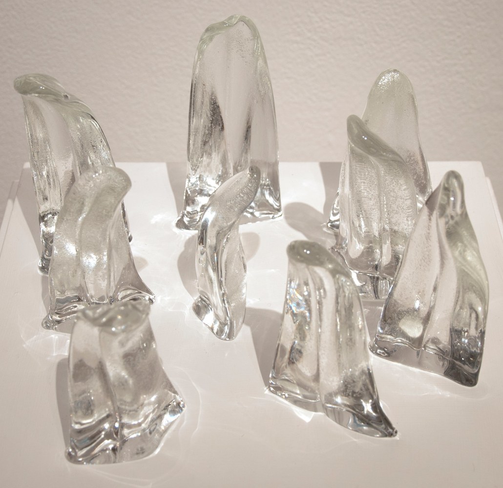 James Drake Glass Tongues, 2012 glass 9 parts; dimensions variable JD 224, Moody Gallery