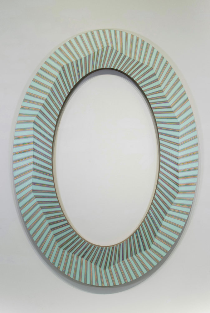 Jay Shinn Reflection Wave 2024 acrylic on wood 80" x 58" x 1 1/2"