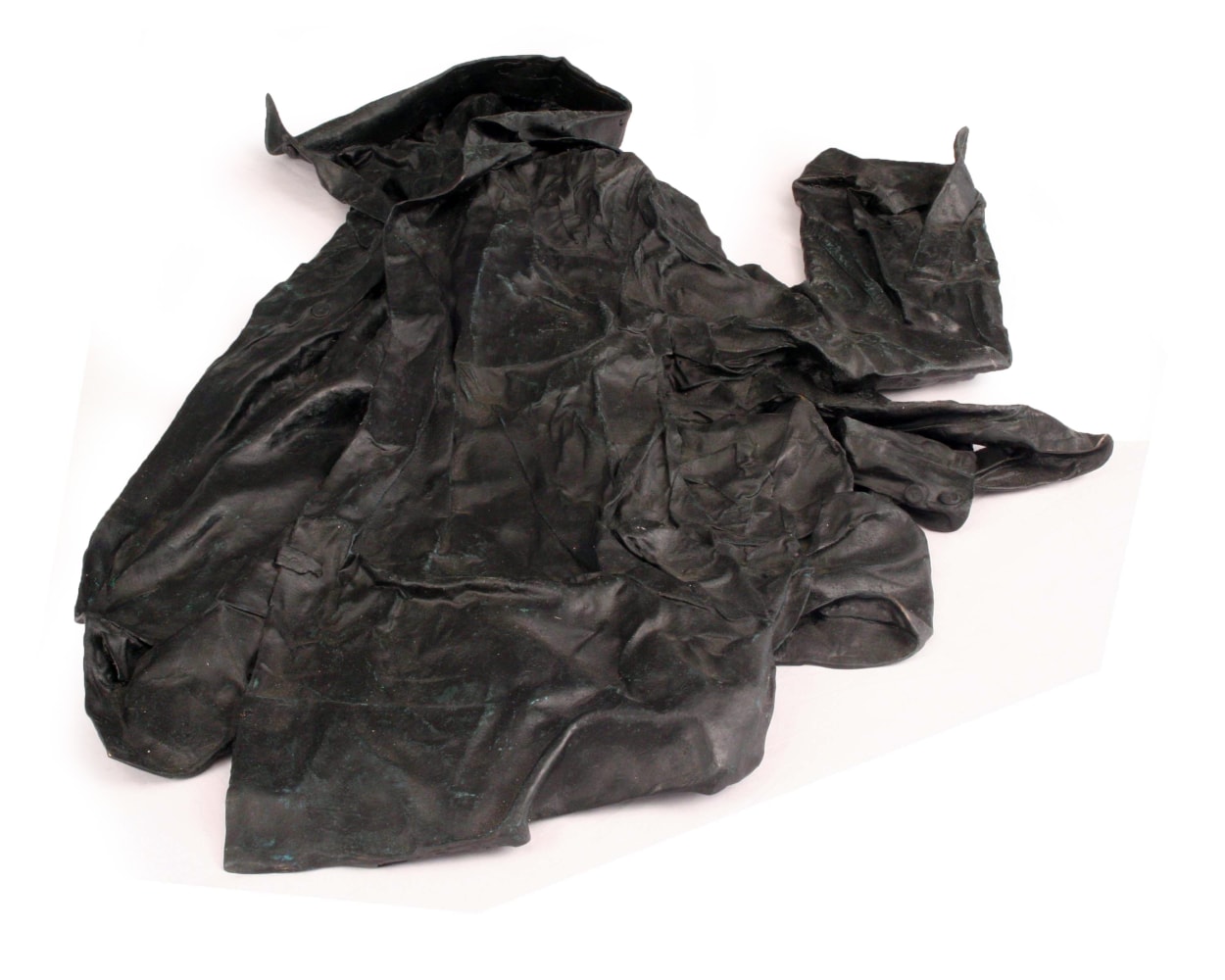 James Drake His Italian Shirt, 2002 cast bronze, unique 3" x 20 1/2" x 30" JD 124 Moody Gallery