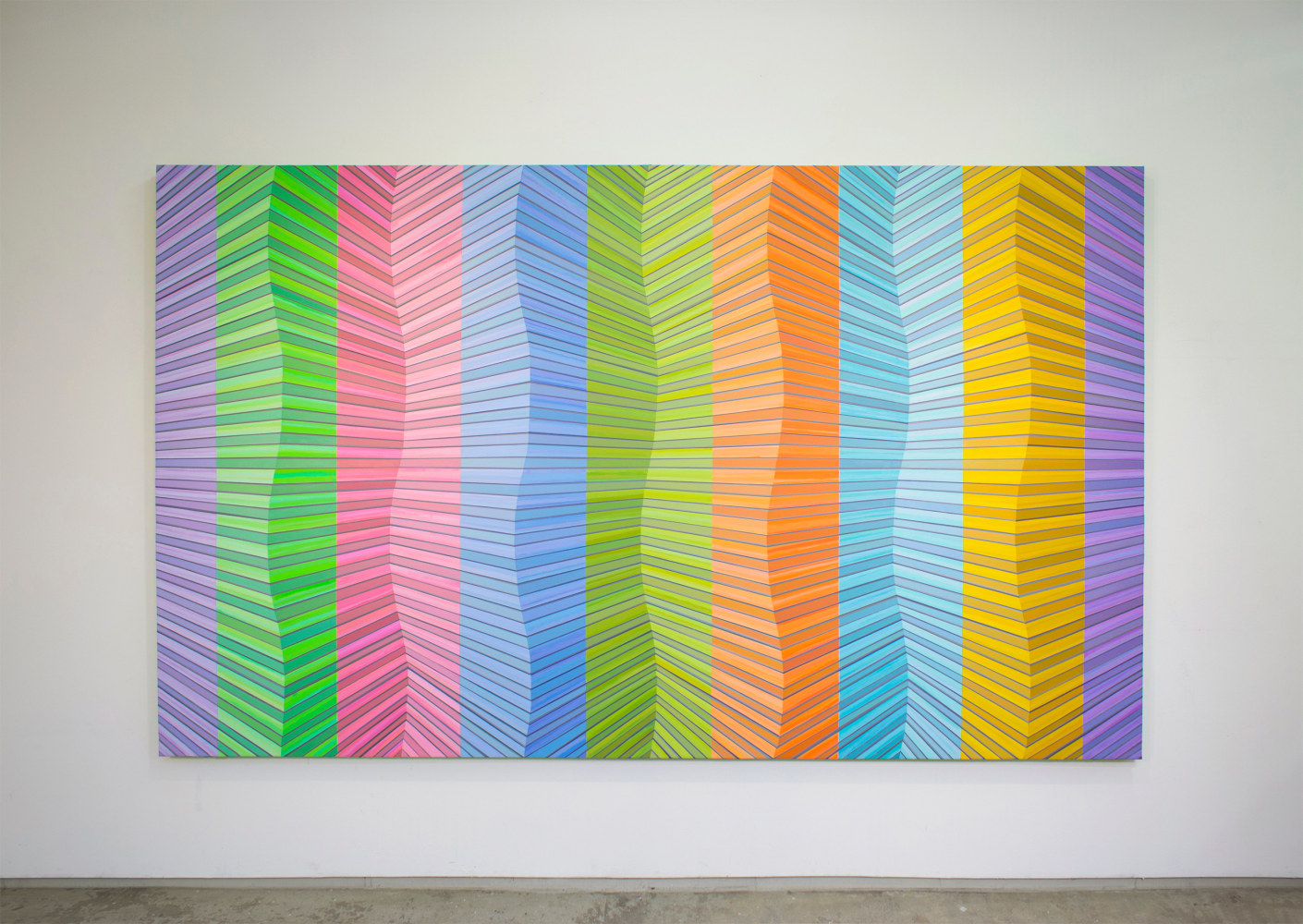 Jay Shinn River Step, 2021 acrylic on canvas 72" x 120" JS 5 Moody Gallery