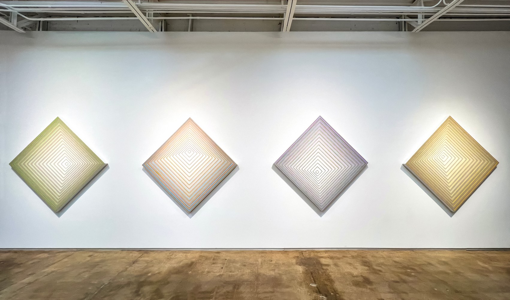 Jay Shinn
Seasonal Constellation 1, 2, 3 & 4, 2025
acrylic on canvas
4 @ 62" x 62" x 2 3/4" each