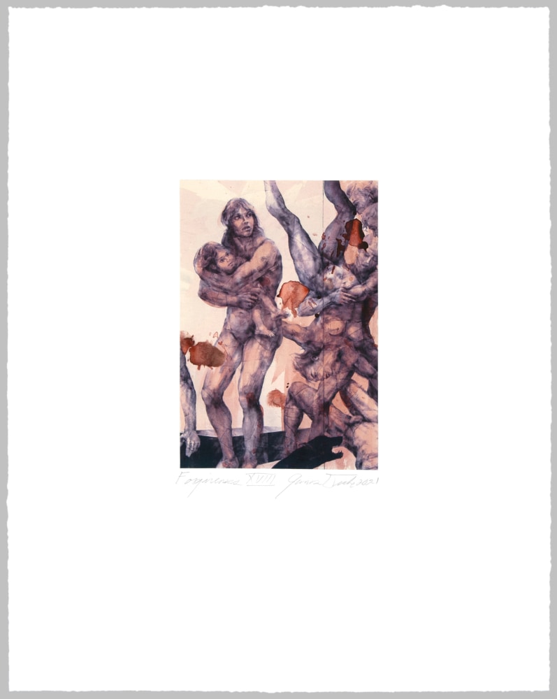 James Drake Forgiveness XVIII, 2021 ink, iodine, toner on paper 24" x 19" JD 279 Moody Gallery