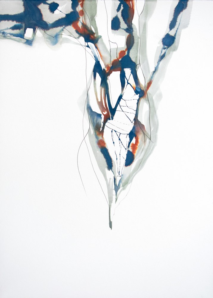 Arthur Turner Pendulum, 22, 2016 watercolor, ink, and graphite on paper 40" x 30" AT 2017 Moody Gallery