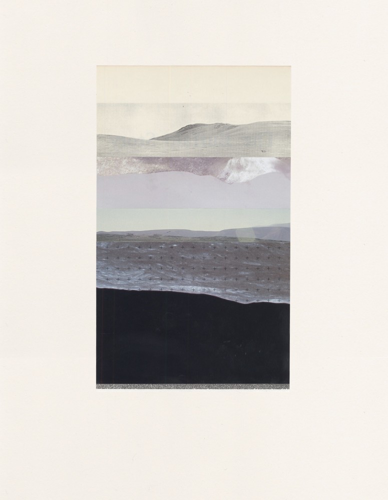 Bethany Johnson We Live on a Planet: Untitled, 2019 collage on paper 19 1/2" x 15" BJ 115 Moody Gallery