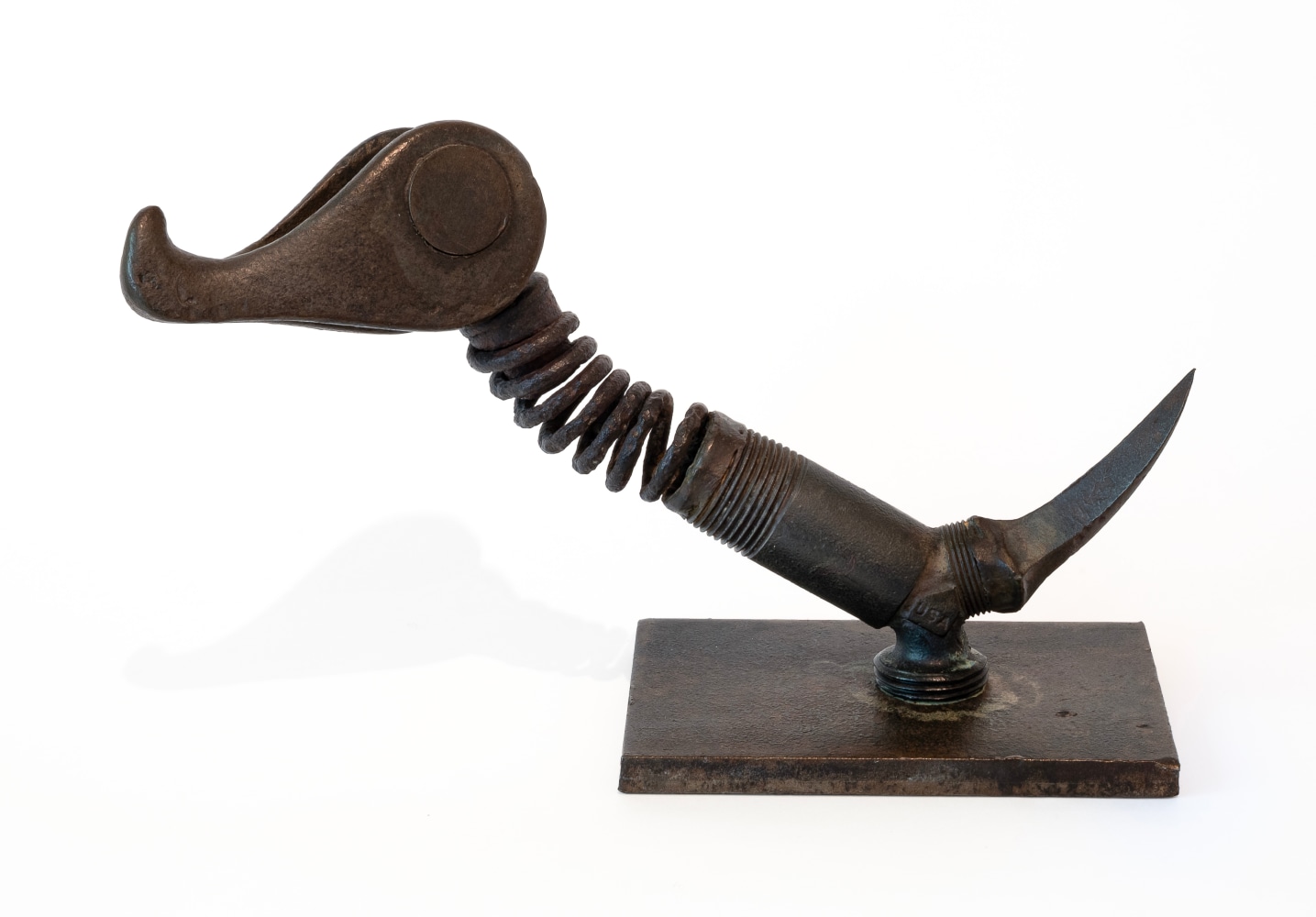 Jim Love Spring-necked Ogler, 1964 welded steel 5 1/2" x 9 1/4" x 3 3/8" JL 158
