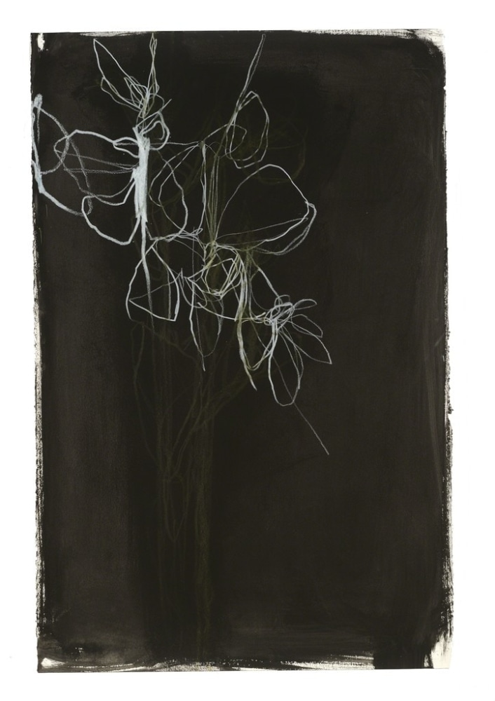 Andrea Rosenberg Untitled 64.18, 2018 mixed media on paper 40" x 26" AR 84 Moody Gallery
