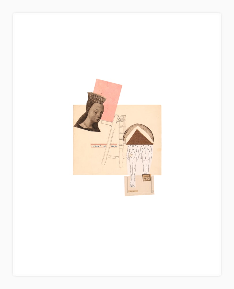 Jerry Jeanmard Untitled, 2017 collage on paper 24" x 19" JJ 144 Moody Gallery