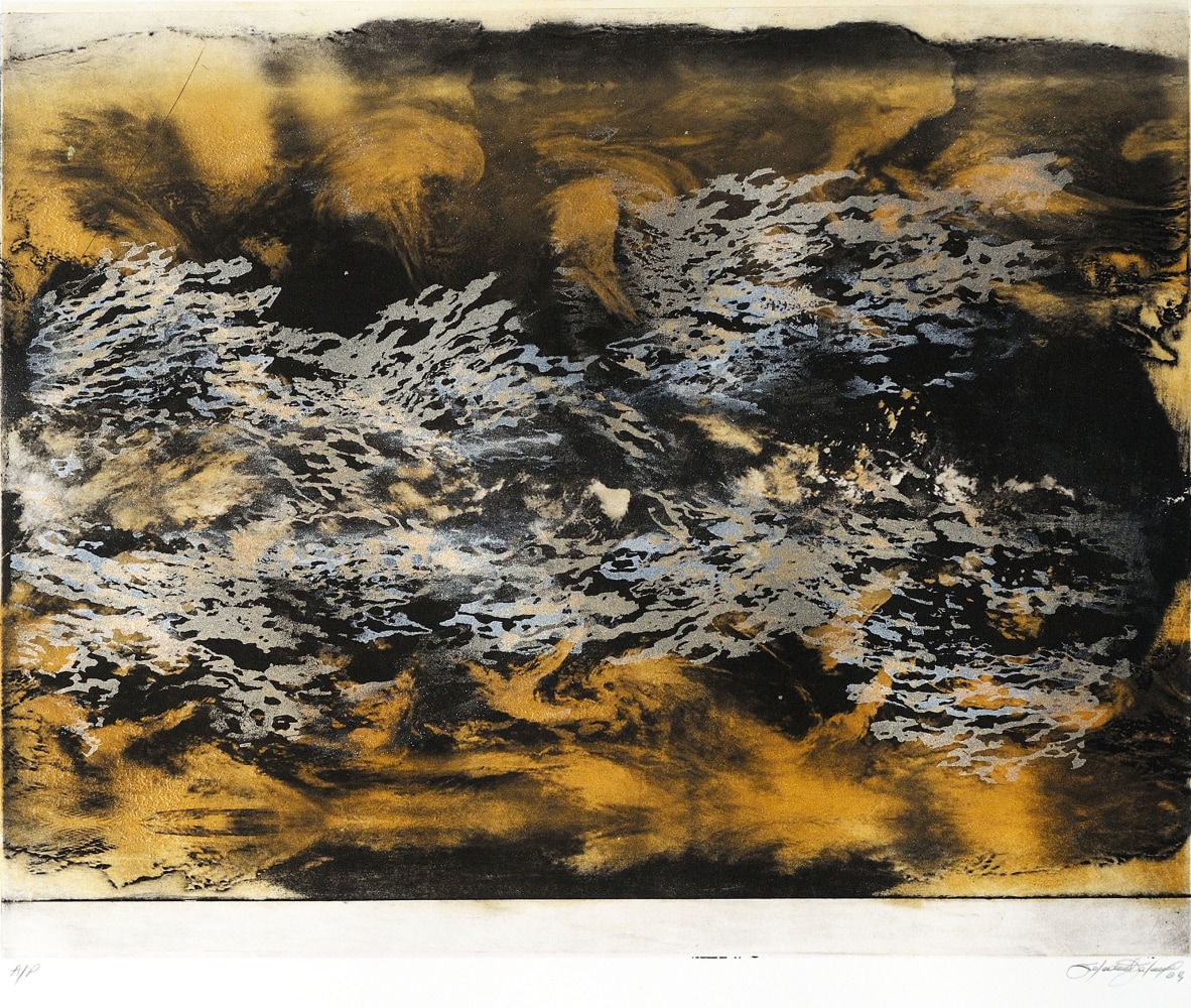 Breeze on Clouds I, 2009&amp;nbsp;
Monoprint, silkscreen, solar etching
22 x 30 in. (55.88 x 76.2 cm)
AP edition 2 of&amp;nbsp;10
SOL-0079-C-OS