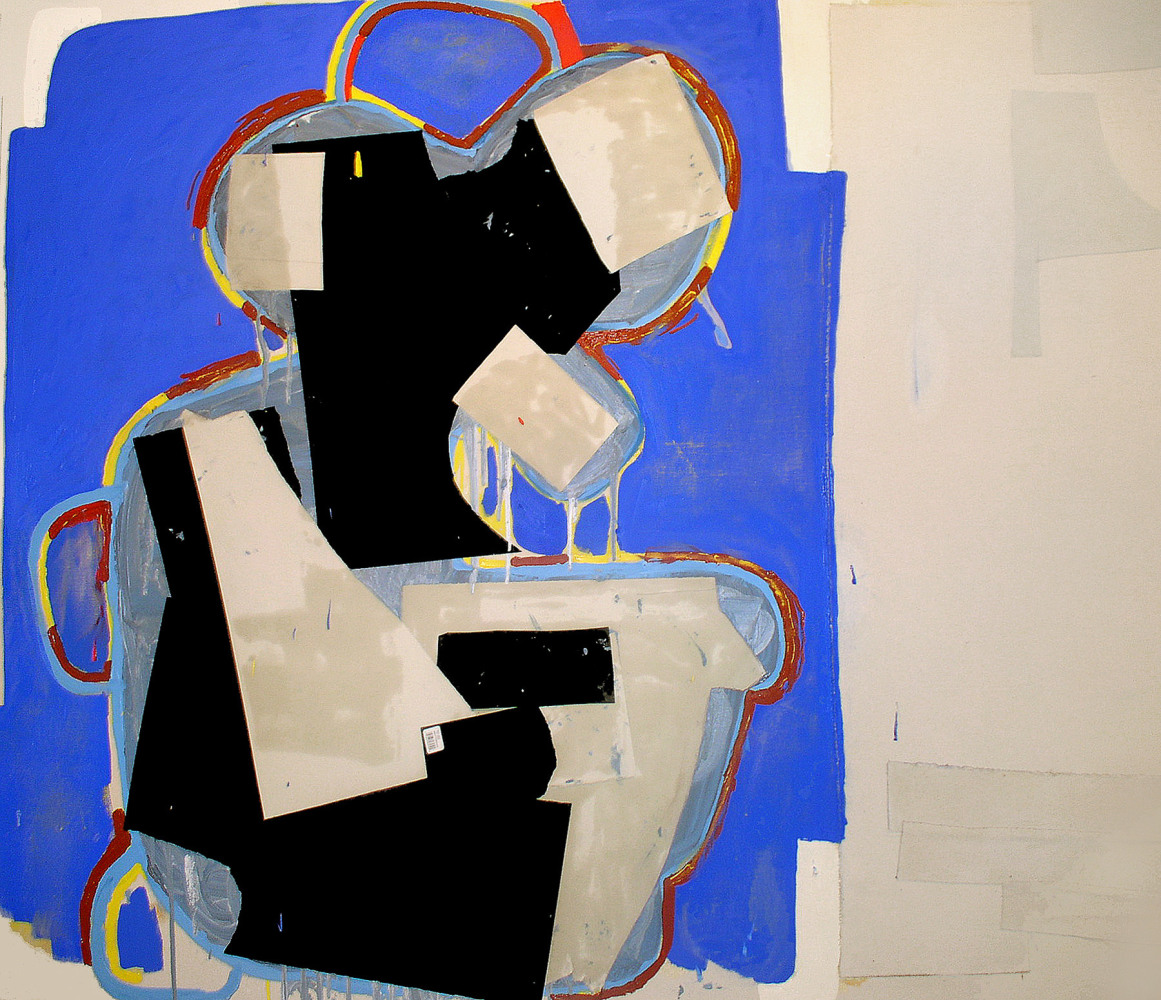 Figure with Broken Halo,&amp;nbsp;2009

Oil, acrylic, paper, collage on canvas

60 x 70 in. (152.4 x 177.8 cm)

SMA-0225-C-OS