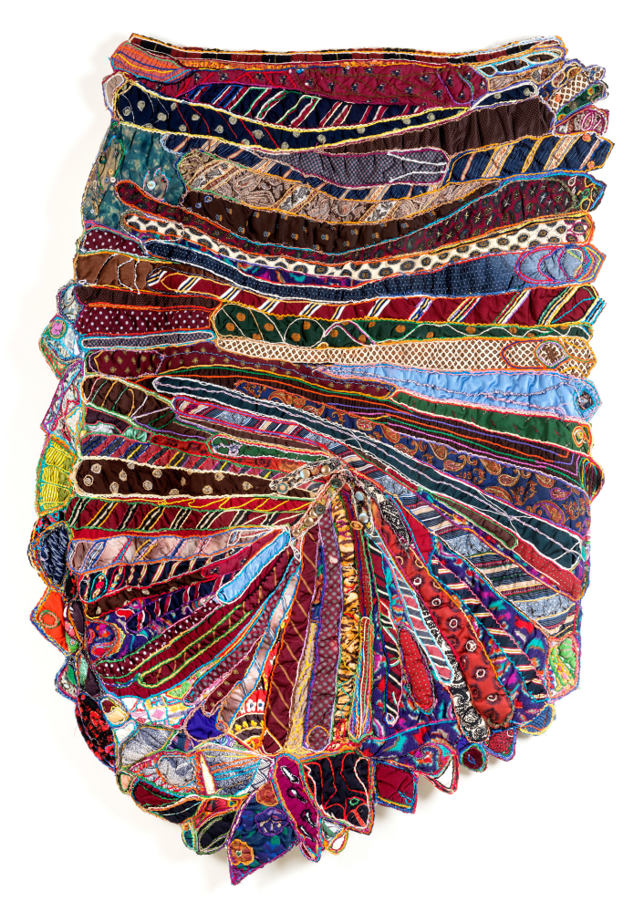 Elizabeth Talford Scott

Tie Quilt #2,&amp;nbsp;1991

Fabric, thread, mixed media

70 1/2 x 53 1/2 in. (179.1 x 135.9 cm)

Collection of Philbrook Museum of Art, OK