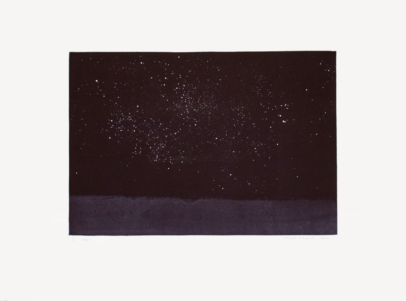 Stars,&amp;nbsp;2000

Monotype

22 1/4 x 30 in. (56.5 x 76.2 cm)

Published by Goya Contemporary / Goya-Girl Press

STR-0042-CO