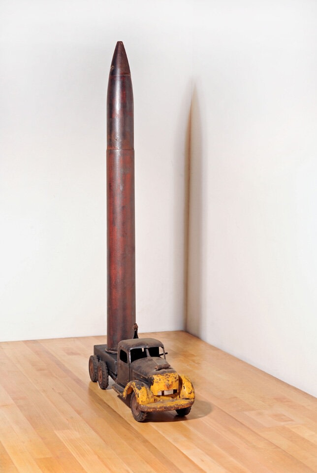 Artillery Truck, 2008
Steel, brass,&amp;nbsp;rubber
38 x 21 x 6 in. (96.5 x 53.3 x 15.2 cm)
HES-0050-C-OS