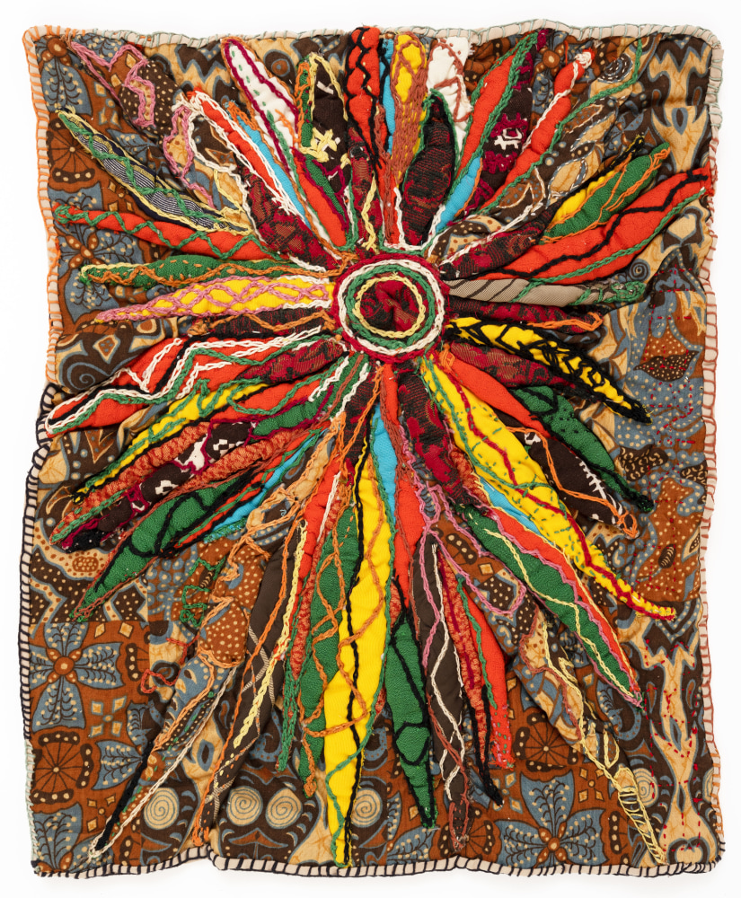 Infected Eye, 1979 &amp;ndash; 1980
Fabric, thread
21 x 17.25 in. (53.3 x 43.8 cm)
TScot-1036-C
&amp;copy; The Estate of Elizabeth Talford Scott at Goya Contemporary Gallery