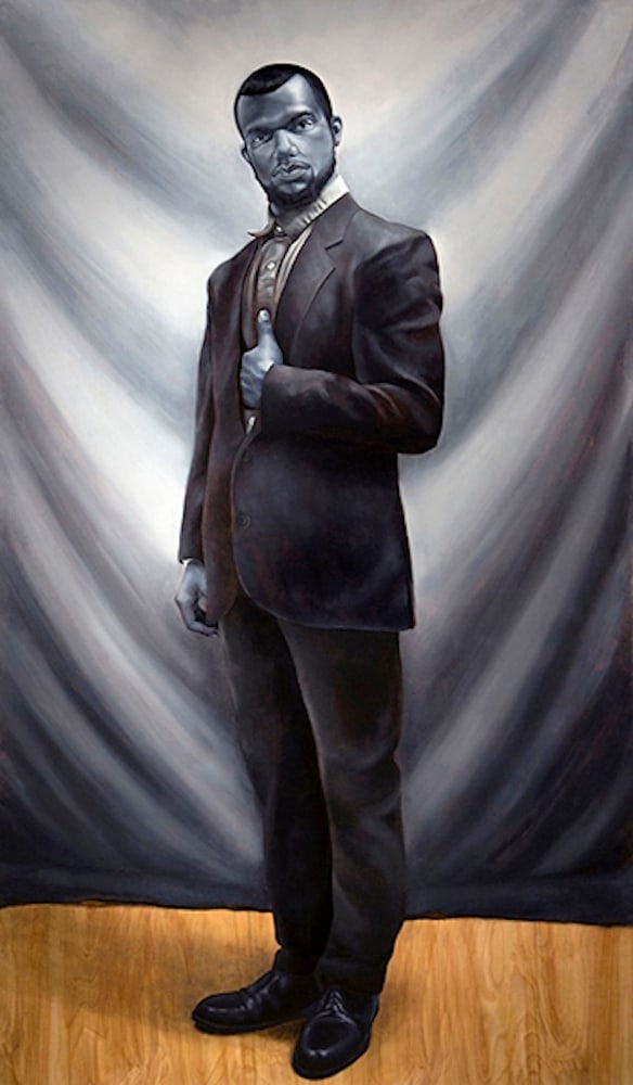 Approbations Portrait, 2013
Oil on panel
80 x 47 in. (203.2 x 199.4 cm)
Hack-1002-C