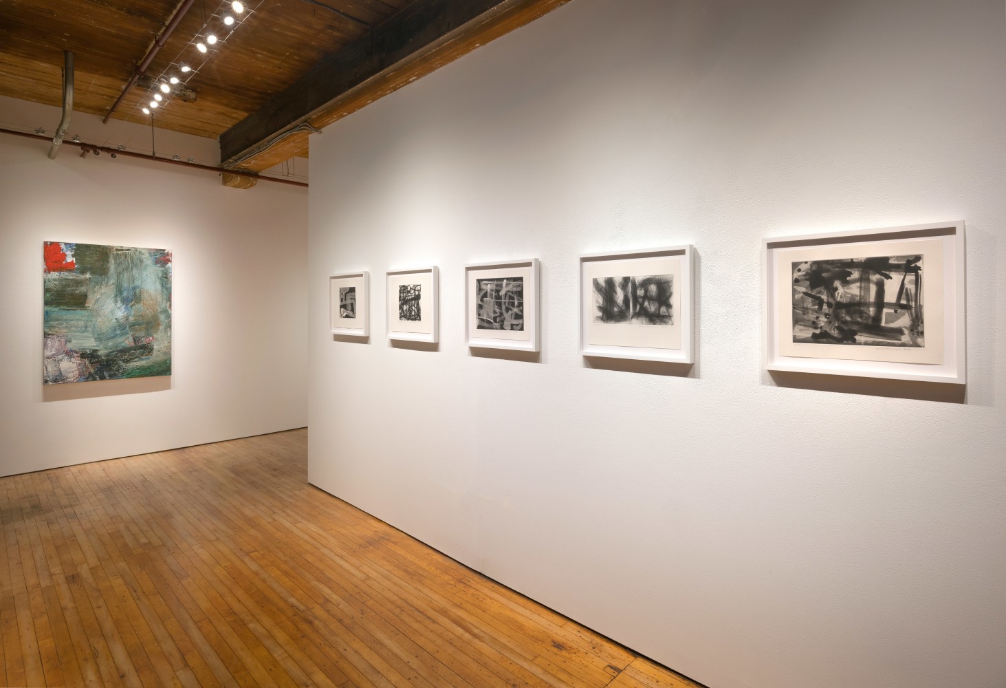 Installation of&amp;nbsp;The Soul Selects: Louise Fishman and Her Heroes, Agnes Martin, Joan Mitchell,
and Eva Hesse&amp;nbsp;at Goya Contemporary Gallery, Baltimore, MD.