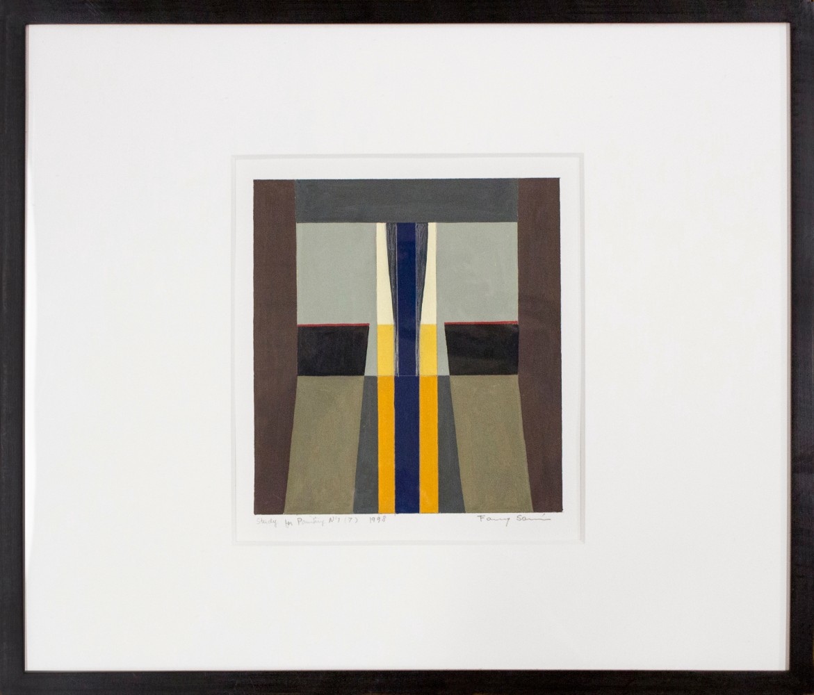 Study for Painting No. 1(7), 1998 
Acrylic on Paper
18 3/4 x 21 3/4 in. (47.6 x 55.2 cm)
Sani-1011-C